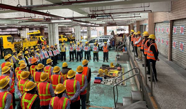 《圖說》陳据湖處長勤前教育強調安全第一，提醒同仁特別注意。〈基隆區處提供〉