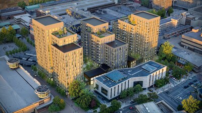 Starlight Investments 在英國巴斯爾登開發的租賃房屋項目繪圖。