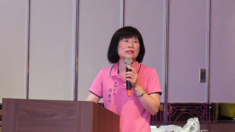 《圖說》永和區長周慶珍里政報告。〈民政局提供〉